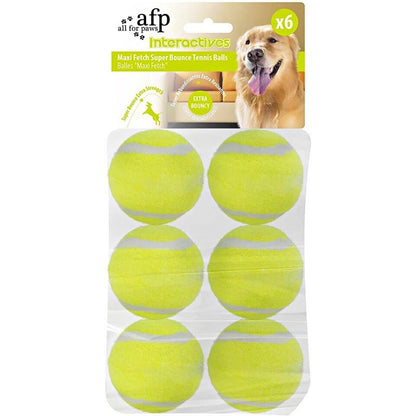 ALL4PAWS Interactive Igračka za pse Hyper Fetch Teniske loptice, 5cm, 6kom