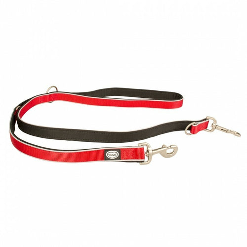 OUTLET EXPLOR West Duo Povodac, najlon, XXL 200cm/25mm, Crvena