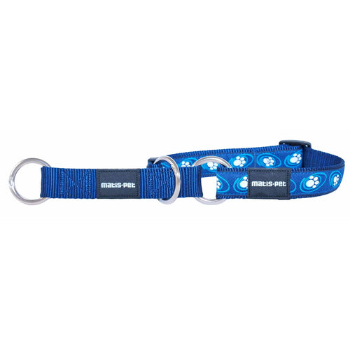 MATIS Poluzatezna ogrlica za pse MatisDesign Plava Sapa 2cm/35-55cm