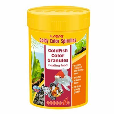 SERA Goldy Color Spirulina Nature hrana za zlatne ribice za boju