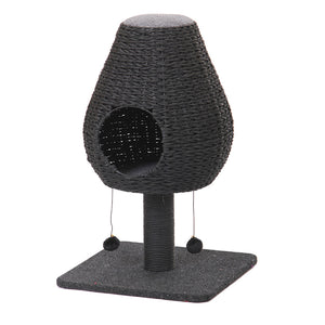 OUTLET DUVO+ Grebalica za mačke Lissom, Crna, 45x45x73cm