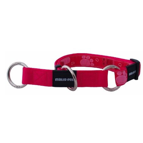 MATIS Poluzatezna ogrlica za pse MatisDesign Roze Sapa 2,5cm/45-65cm
