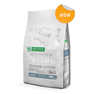 NATURE'S PROTECTION Superior Care GF Bela riba za male bele pse,1,5kg