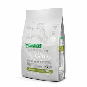 NATURE'S PROTECTION Superior Care GF JUNIOR bela riba za male bele pse, 1,5kg
