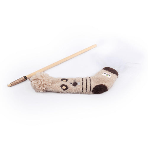 ALL4PAWS Socks Igračka za mačke Mahalica Miš, Braon, 122cm