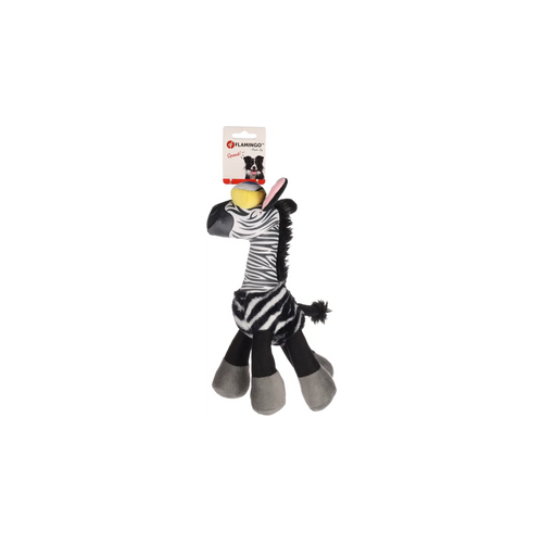 FLAMINGO Igračka za pse Zebra s krupnim okicama, plišana, 31cm