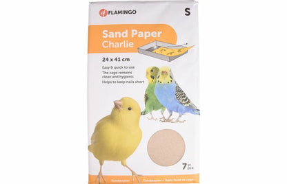 FLAMINGO Podloga za kavez od peščanog papira, 7 listova