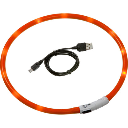 FLAMINGO Ogrlica za pse Visio Led Light sa USB kablom 70cm