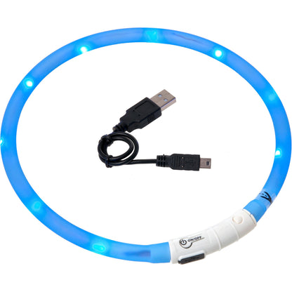 FLAMINGO Ogrlica za pse Visio Led Light sa USB kablom 70cm