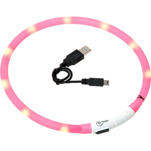 FLAMINGO Ogrlica za pse Visio Led Light sa USB kablom 70cm