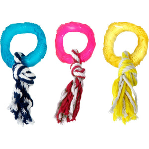 FLAMINGO Igračka za pse Krug Good4Fun plutajuća, TPR 8cm, raznih boja