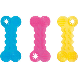 FLAMINGO Igračka za pse Kost Good4Fun s dozerom plutajuća, TPR 10cm, raznih boja