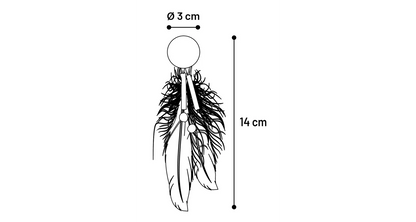 FLAMINGO Igračka za mačke Loptica Boleo, s perjem, Catnip&Matatabi, raznih boja