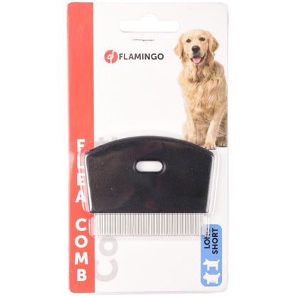 FLAMINGO Češalj za krzno za uklanjanje buva Comfort, crni