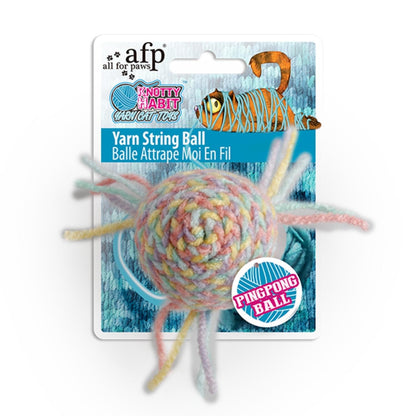 ALL4PAWS Knotty Habit Igračka za mačke Yarn String Ball 9,5x10x5cm