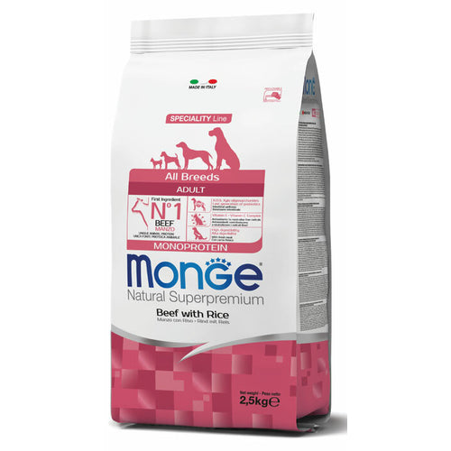 MONGE Govedina za odrasle pse svih rasa 2,5kg