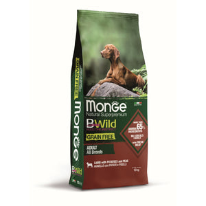 BWILD Hrana za odrasle pse Grain Free, Jagnjetina s krompirom i gaškom, 12kg