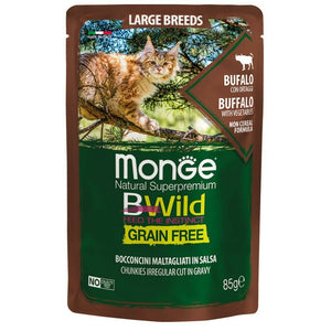 BWILD Sos za odrasle mačke, Bivo s povrćem, 85g