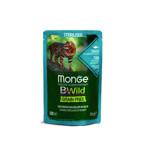 BWILD Sos za sterilisane mačke, Tuna s račićima i povrćem, 85g