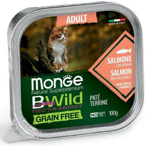 BWILDPašteta za odrasle mačke, losos i povrće, 100g