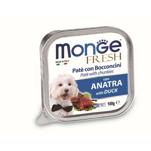 MONGE Fresh Pašteta za pse Pačetina s komadićima 100g