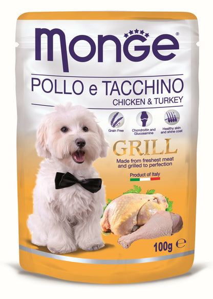 MONGE Grill Sos za pse, Piletina i ćuretina, 100g