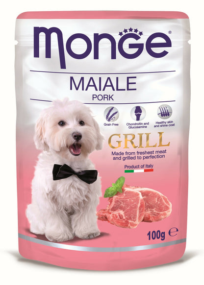 MONGE Grill Sos za pse, Svinjetina, 100g