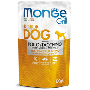 MONGE Grill Sos za pse PUPPY&JUNIOR, Piletina i ćuretina100g