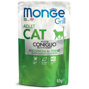 MONGE Grill Sos za odrasle mačke, sa zečetinom, 85g