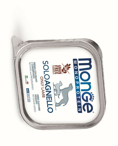 MONGE Solo Pašteta za pse, Jagnjetina, 150g