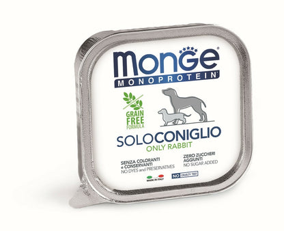 MONGE Solo Pašteta za pse, Zečetina, 150g