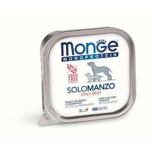 MONGE Solo Pašteta za pse, Govedina, 150g