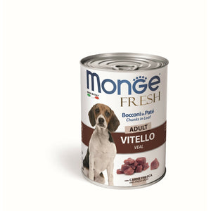 MONGE Fresh Pašteta za odrasle pse, s govedinom, 400g