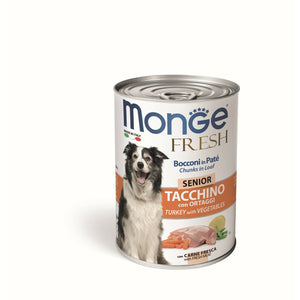 MONGE Fresh Pašteta za starije pse SENIOR, s ćuretinom i povrćem, 400g