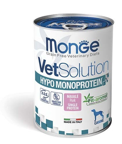VET SOLUTION Monge Dog Konzerva Hypo Monoprotein, sa svinjetinom, 400g