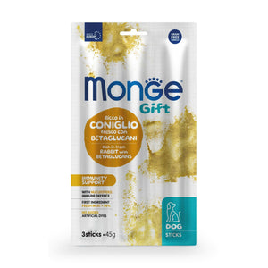 MONGE Gift Dog Poslastica za pse Immunity Support, zečetina i betaglukan, 45g