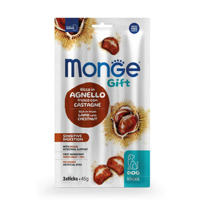 MONGE Gift Dog Poslastica za pse Sensitive Digestion, jagnjetina i kesten, 45g