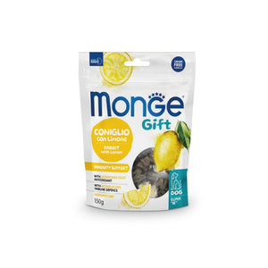 MONGE Gift Dog Poslastica za pse Immunity Support, zečetina i limun, 150g