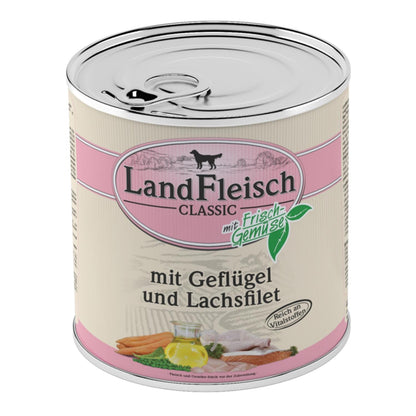 LANDFLEISCH Živinska srca s lososom, u pašteti