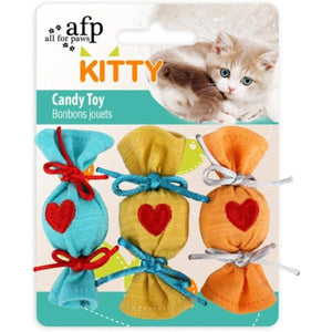 ALL4PAWS Kitty Igračka za mačke Candy, tekstilna, 8.5x9x3cm