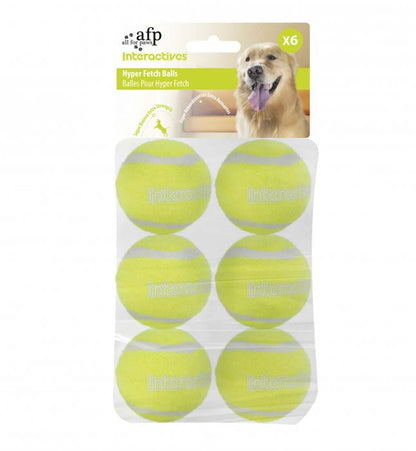 ALL4PAWS Interactive Igračka za pse Hyper Fetch Teniske loptice, 5cm, 6kom