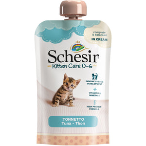 SCHESIR Cream za mačiće KITTEN (0-6m.) s tunjevinom, 150g