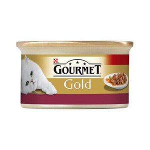 GOURMET Gold Konzerva za mačke Piletina i Džigerica komadići u sosu 85g
