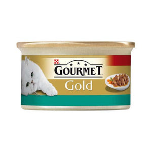 GOURMET Gold Konzerva za mačke Losos i Piletina komadići u sosu 85g