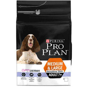 PRO PLAN OptiDerma Medium&Large Sensitive Skin Adult 7+ s lososom