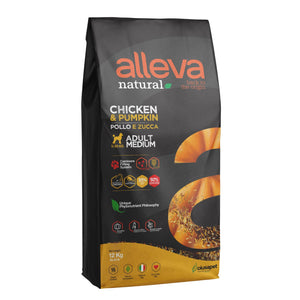 ALLEVA NATURAL Adult s piletinom i bundevom, Medium, bez žitarica, 12kg
