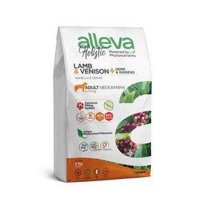 ALLEVA HOLISTIC Adult s jagnjetinom i divljači, Medium/Maxi, bez žitarica, 2kg