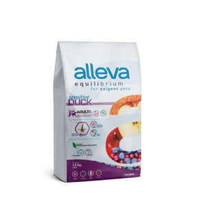 ALLEVA EQUILIBRIUM Adult & Sterilized Sensitive za mačke, s pačetinom, 1,5kg