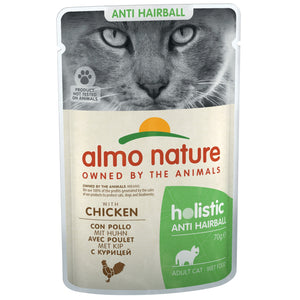 ALMO NATURE Holistic kesica za mačke Anti-Hairball, Piletina, 70g