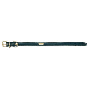 OUTLET CAMON Ogrlica za pse kožna, Crna, 1,5x38cm